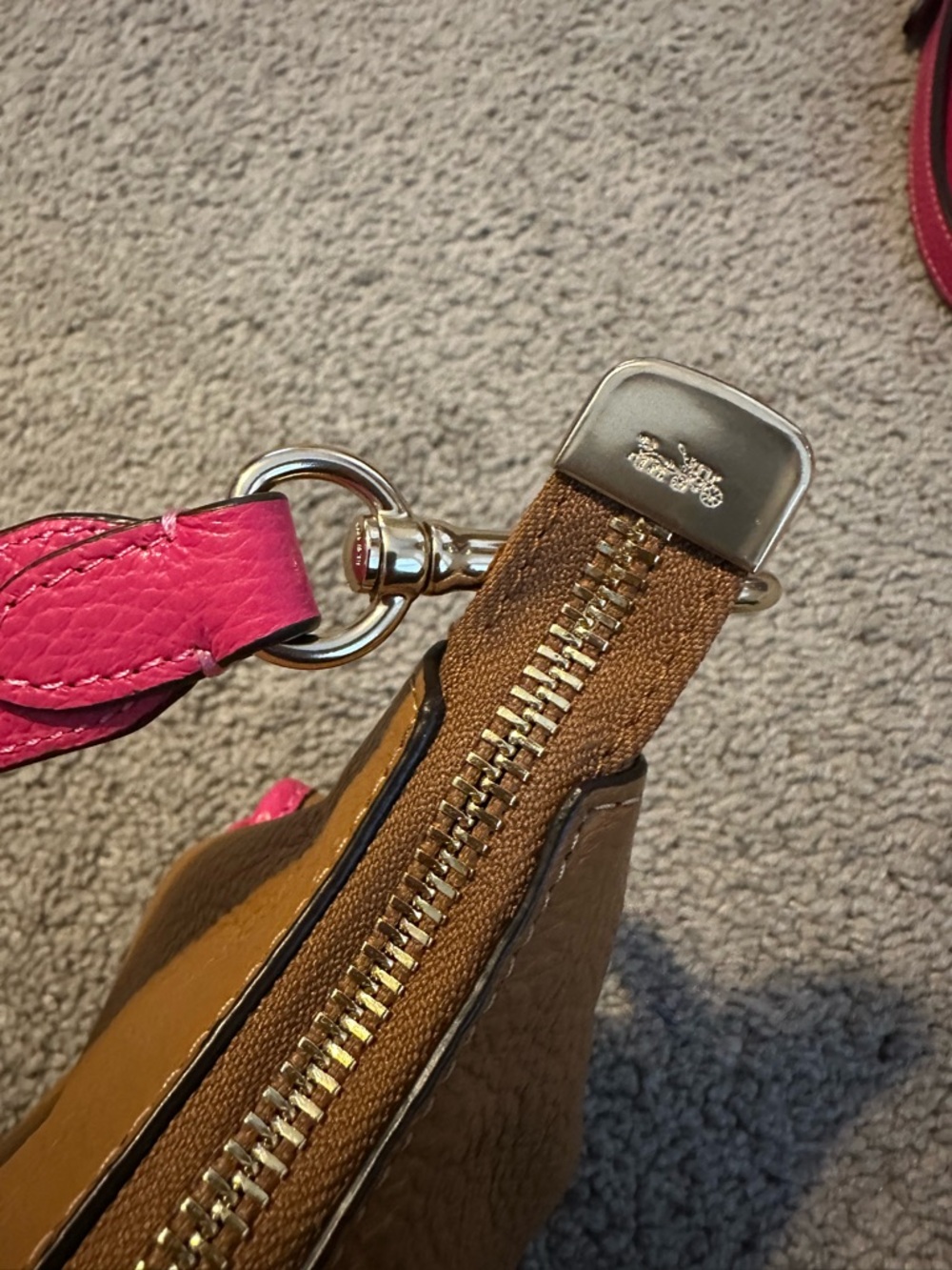 NWT Coach Pennie Shoulder/Crossbody Bag 25/Refined Pebble Leather - Picture 13 of 16